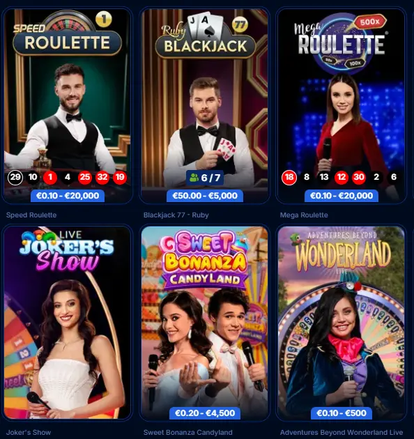 Boomerang Bet Live Casino